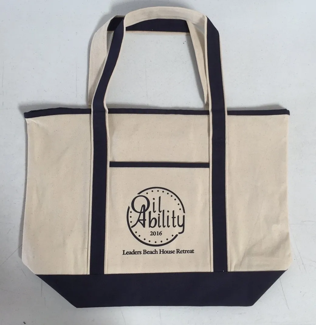 Jumbo Size Heavy Canvas Deluxe Tote Bag