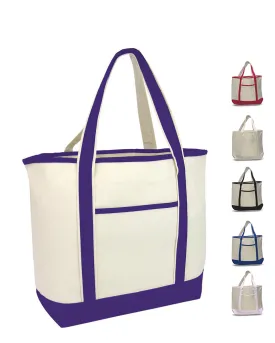 Jumbo Size Heavy Canvas Deluxe Tote Bag