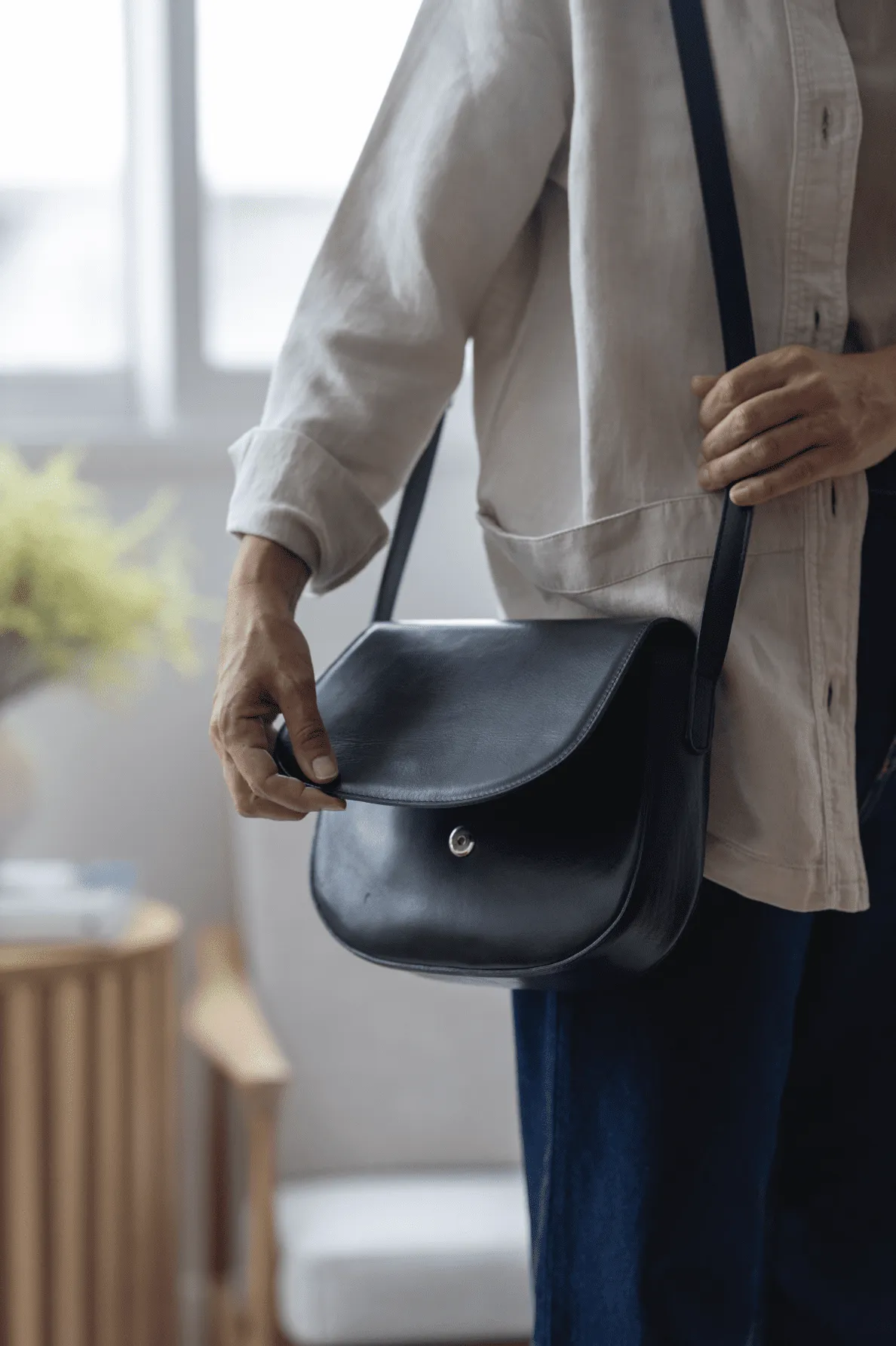 Leather crossbody bag - Iberá