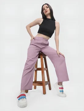 Lilac Colour | Women Formal Trousers Regular Fit