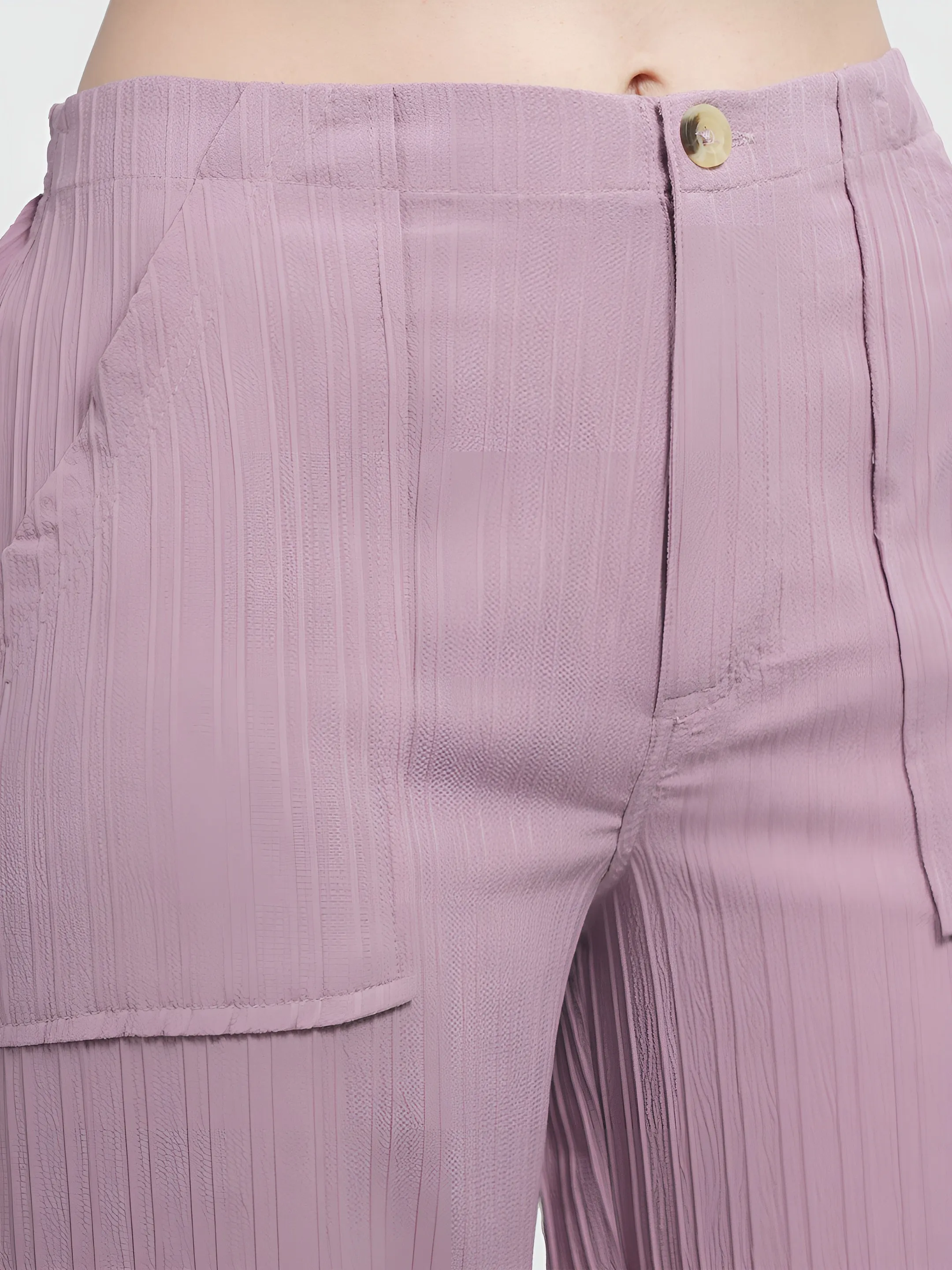 Lilac Colour | Women Formal Trousers Regular Fit