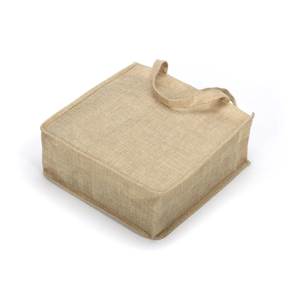 Linen Tote Bag Natural - 25 x 25 x 10 cm