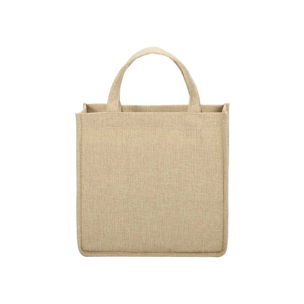 Linen Tote Bag Natural - 25 x 25 x 10 cm