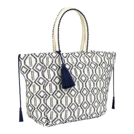 Marseille Navy Tote Bag