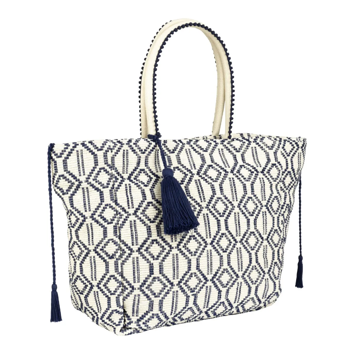 Marseille Navy Tote Bag