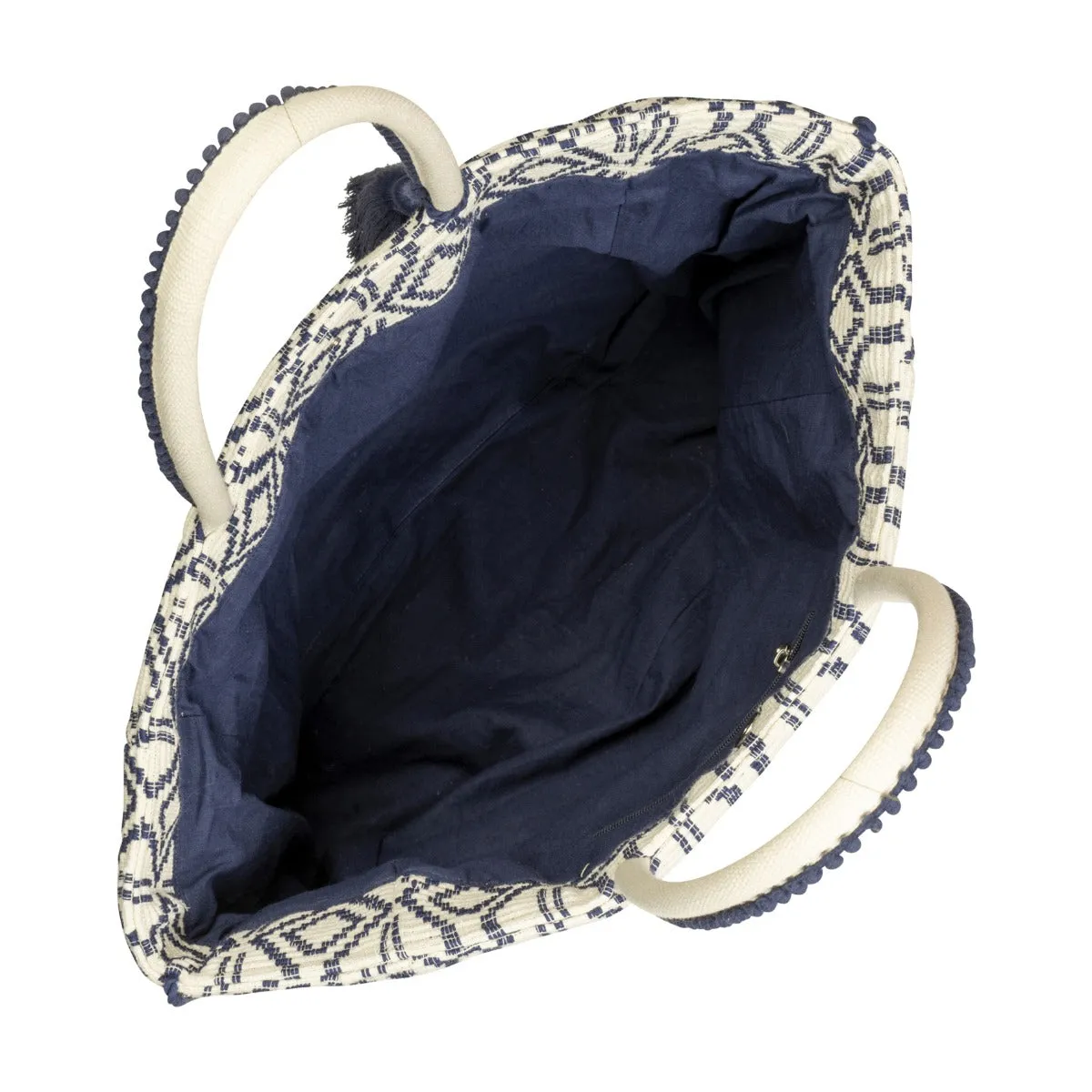 Marseille Navy Tote Bag