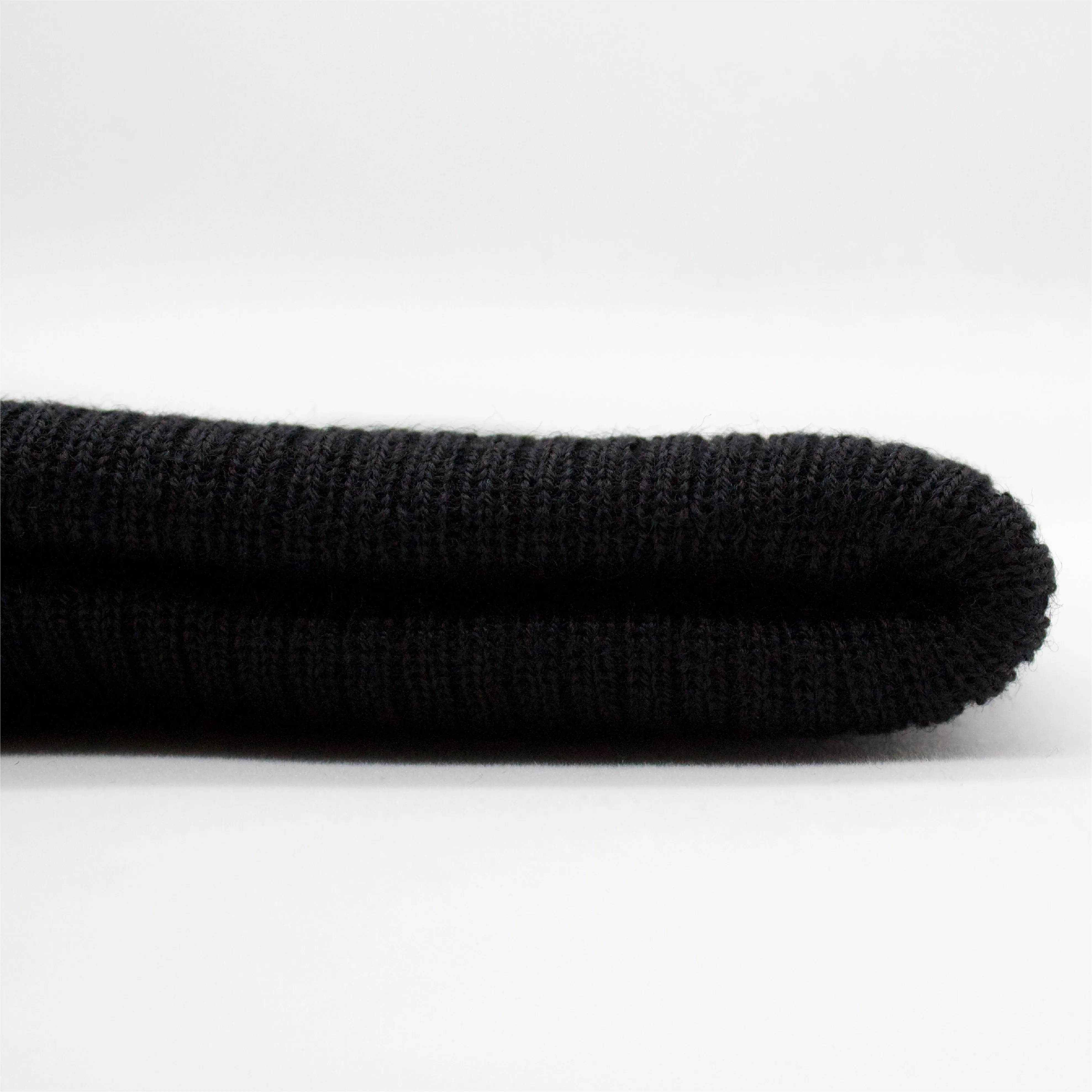Merino Wool Beanie - Black