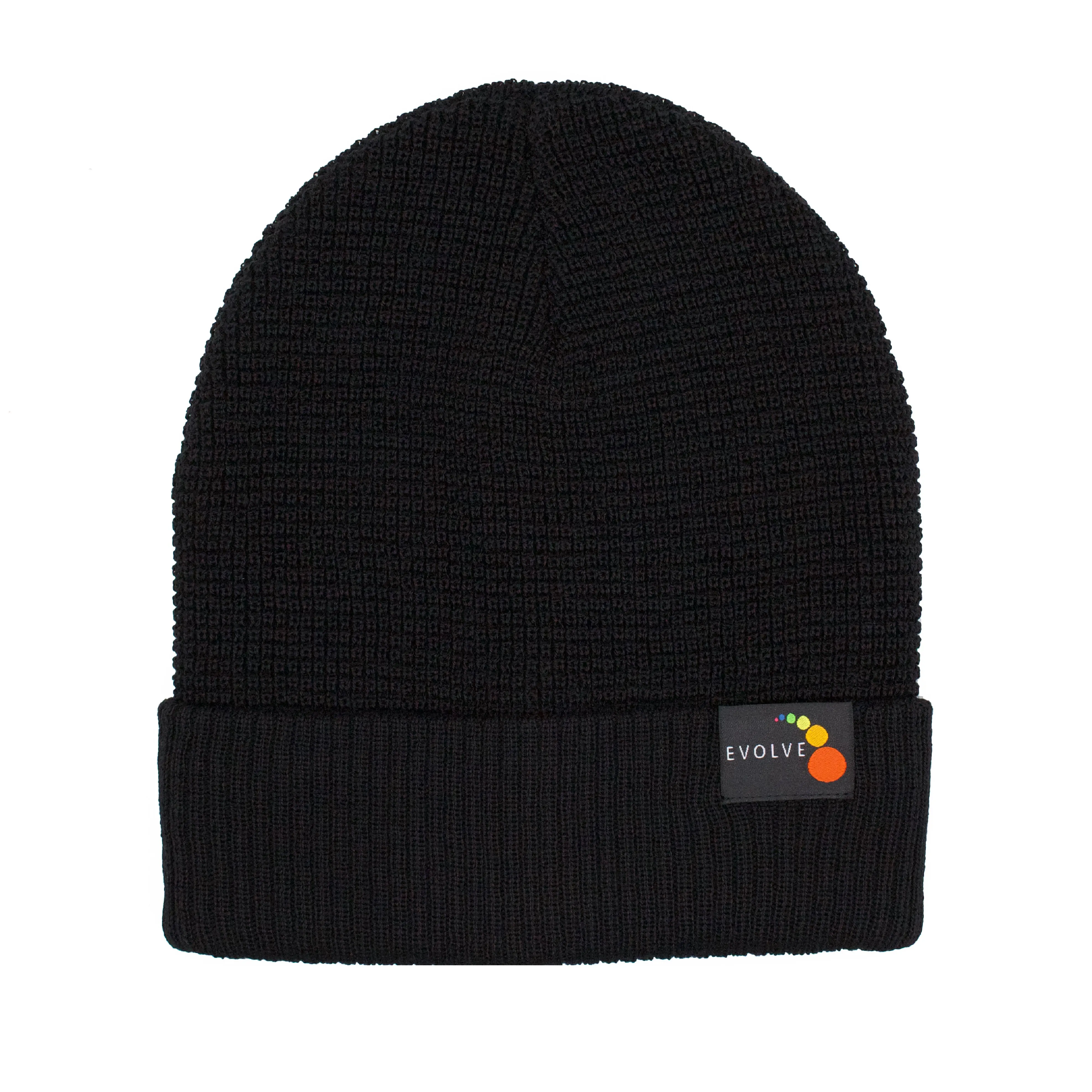 Merino Wool Beanie - Black