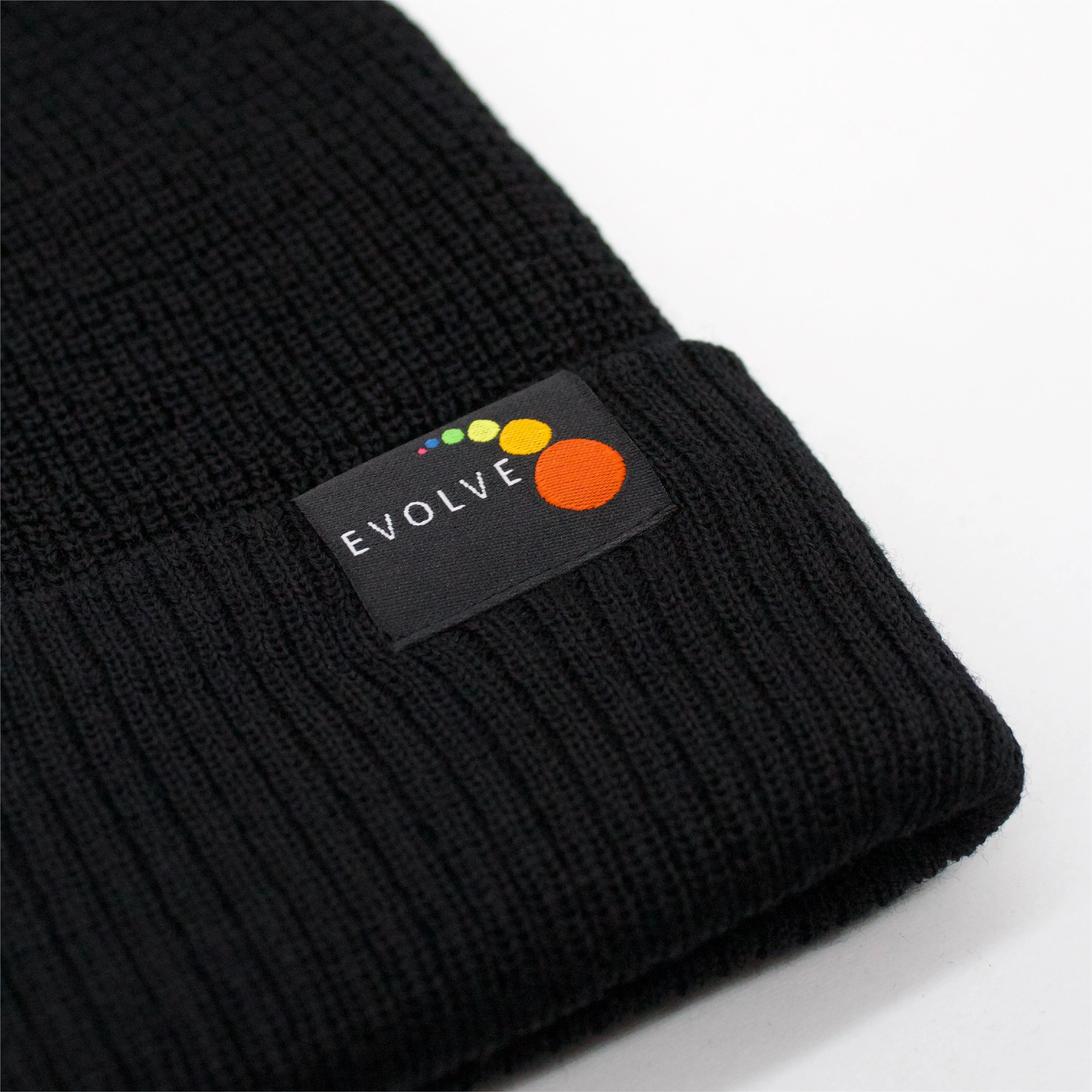 Merino Wool Beanie - Black