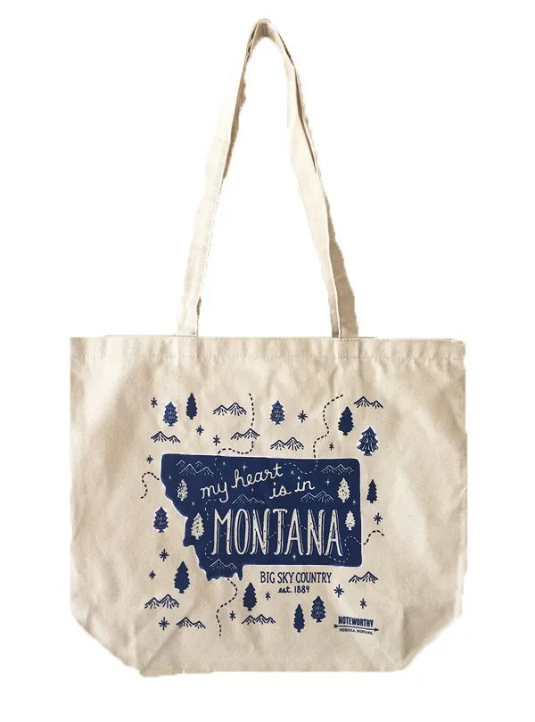 My Heart is in Montana, Tote Bag