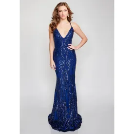 Nina Canacci navy blue dress, size 0