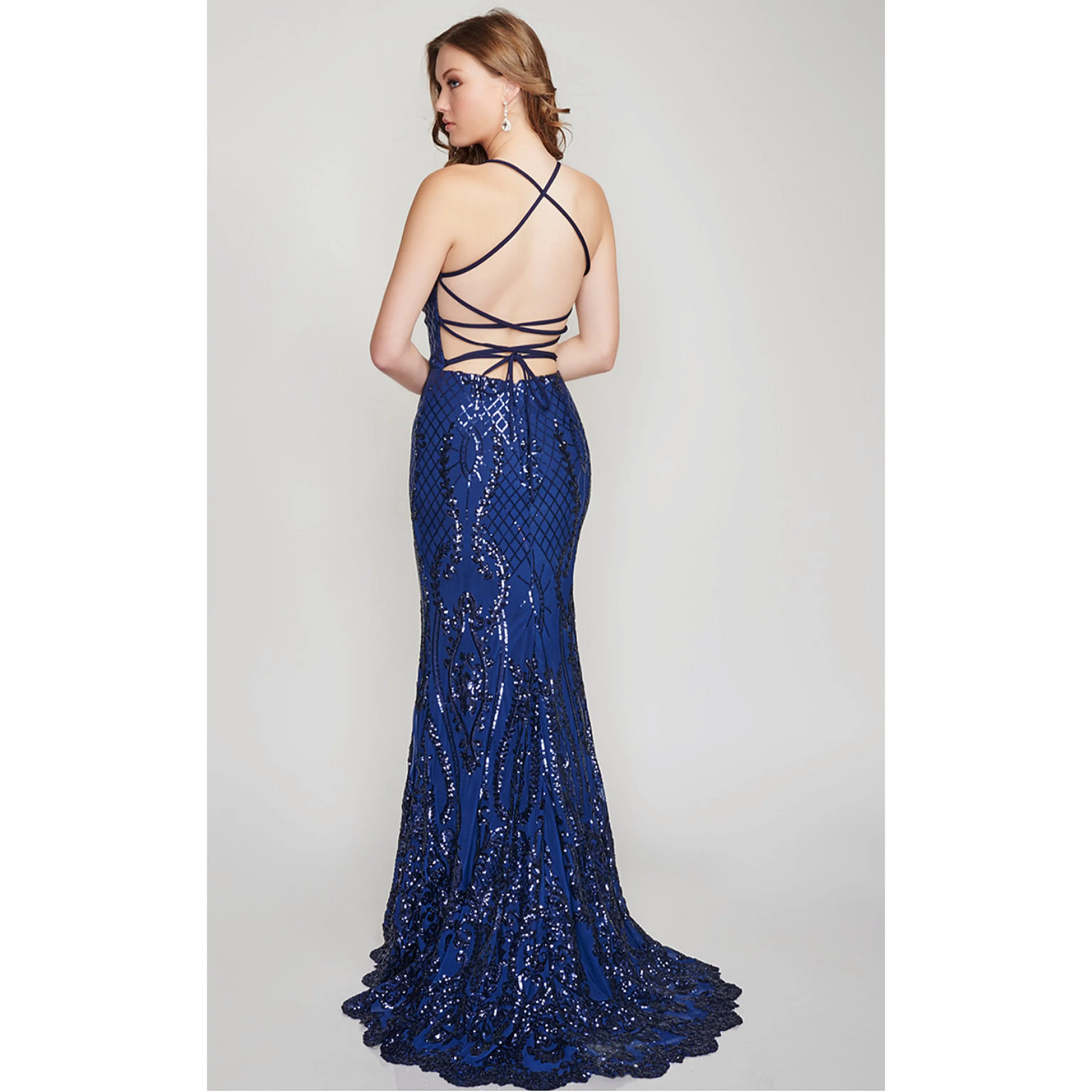 Nina Canacci navy blue dress, size 0