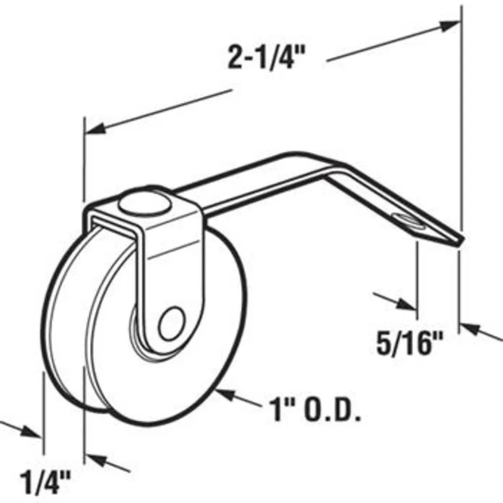 Patio Screen Door 1" Steel Ball-Bearing Spring Tension Roller for Academy Mfg. Doors