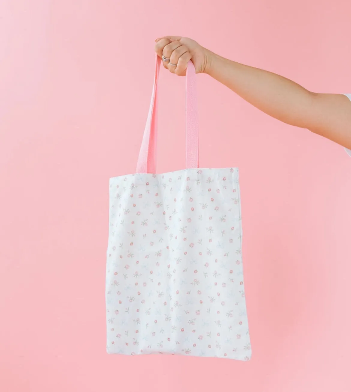 Pink Floral Tote