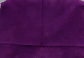 PURPLE Hand Dyed HALF YARD Wool Fabric for Wool Applique and Rug Hooking