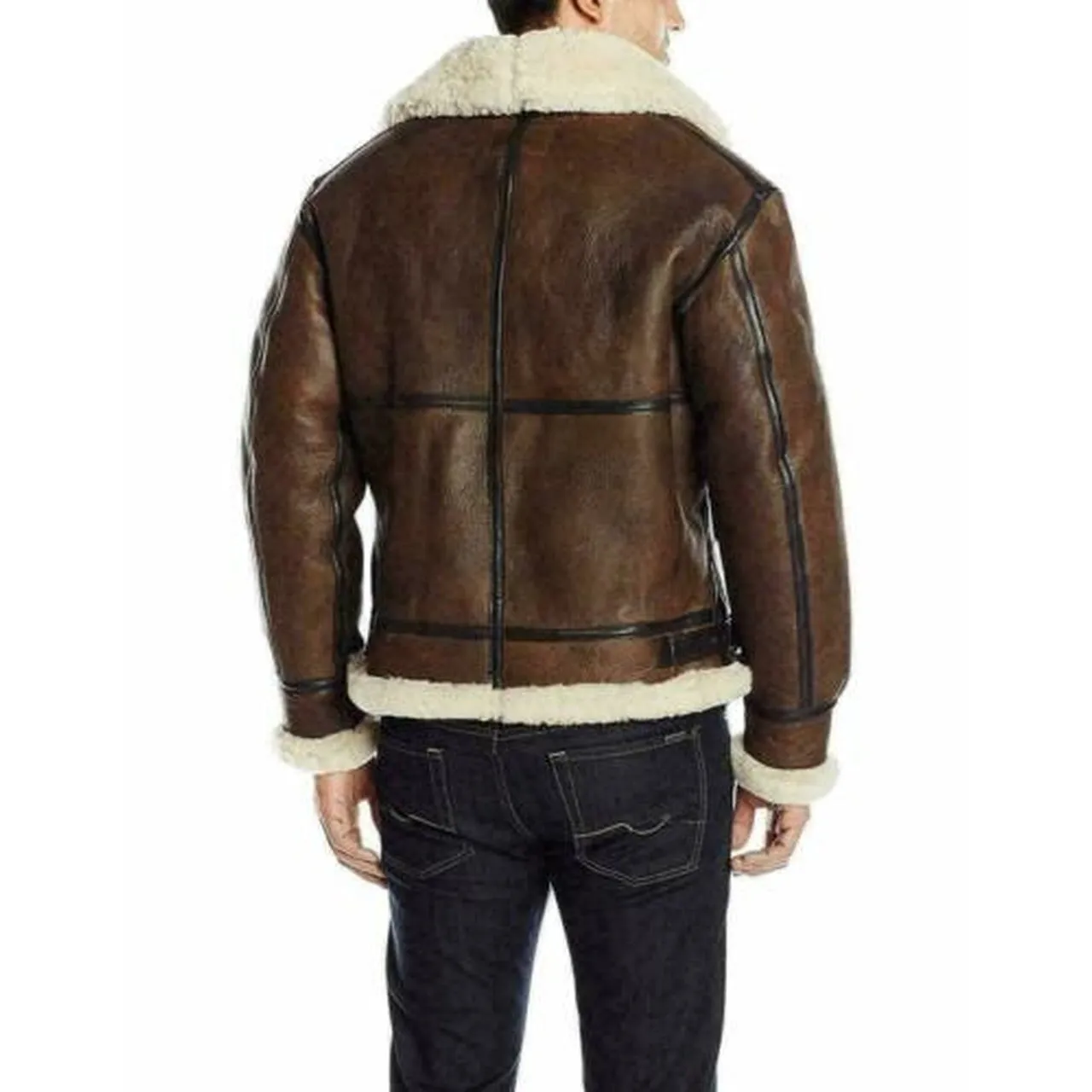 RAF B-3 Bomber Fur Leather Jacket