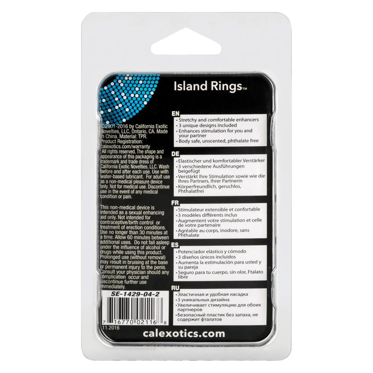 Rings! Island Rings Cock Rings (3 piece set) - Pink