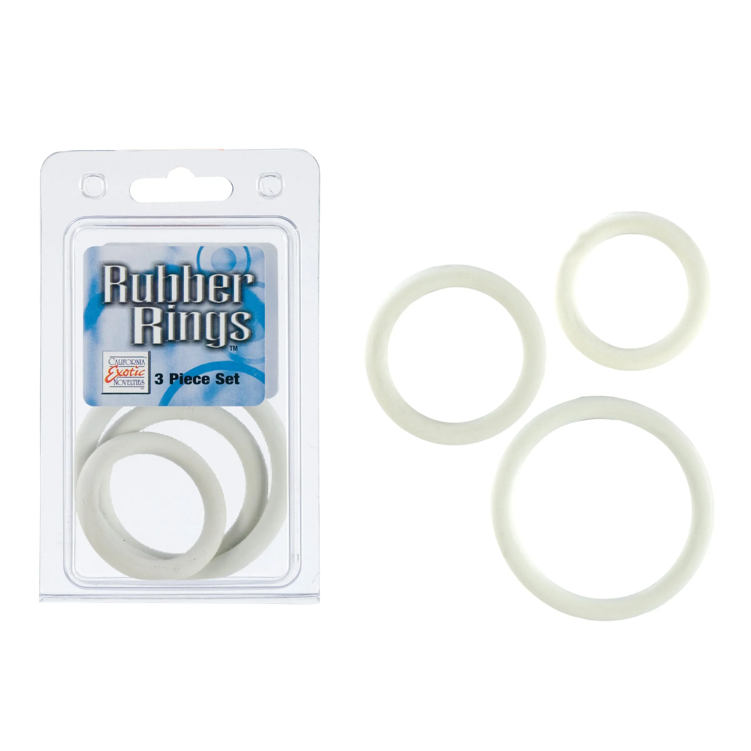 Rubber Ring White 3 Pieces Set