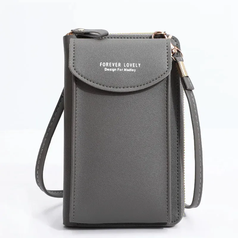 Shoulder Mini Leather Phone Card Holders Wallet