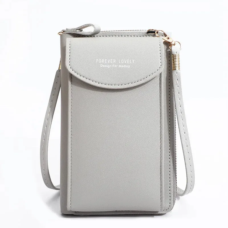 Shoulder Mini Leather Phone Card Holders Wallet