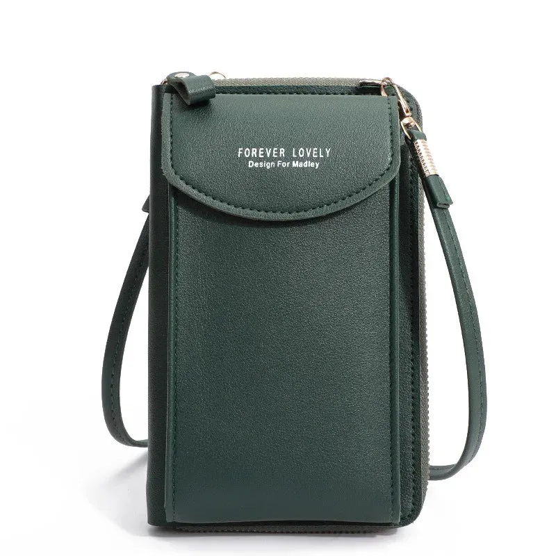 Shoulder Mini Leather Phone Card Holders Wallet