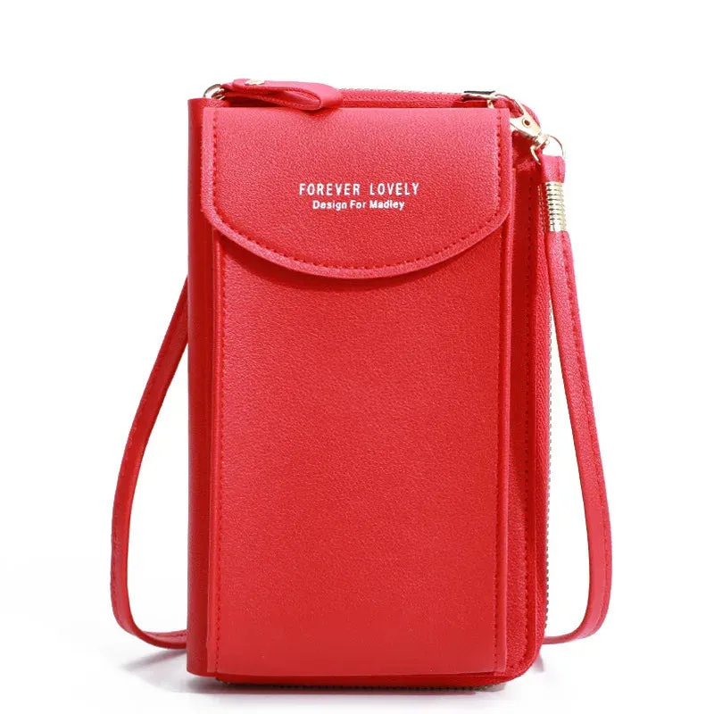 Shoulder Mini Leather Phone Card Holders Wallet
