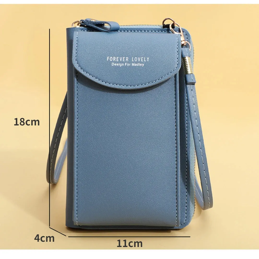 Shoulder Mini Leather Phone Card Holders Wallet