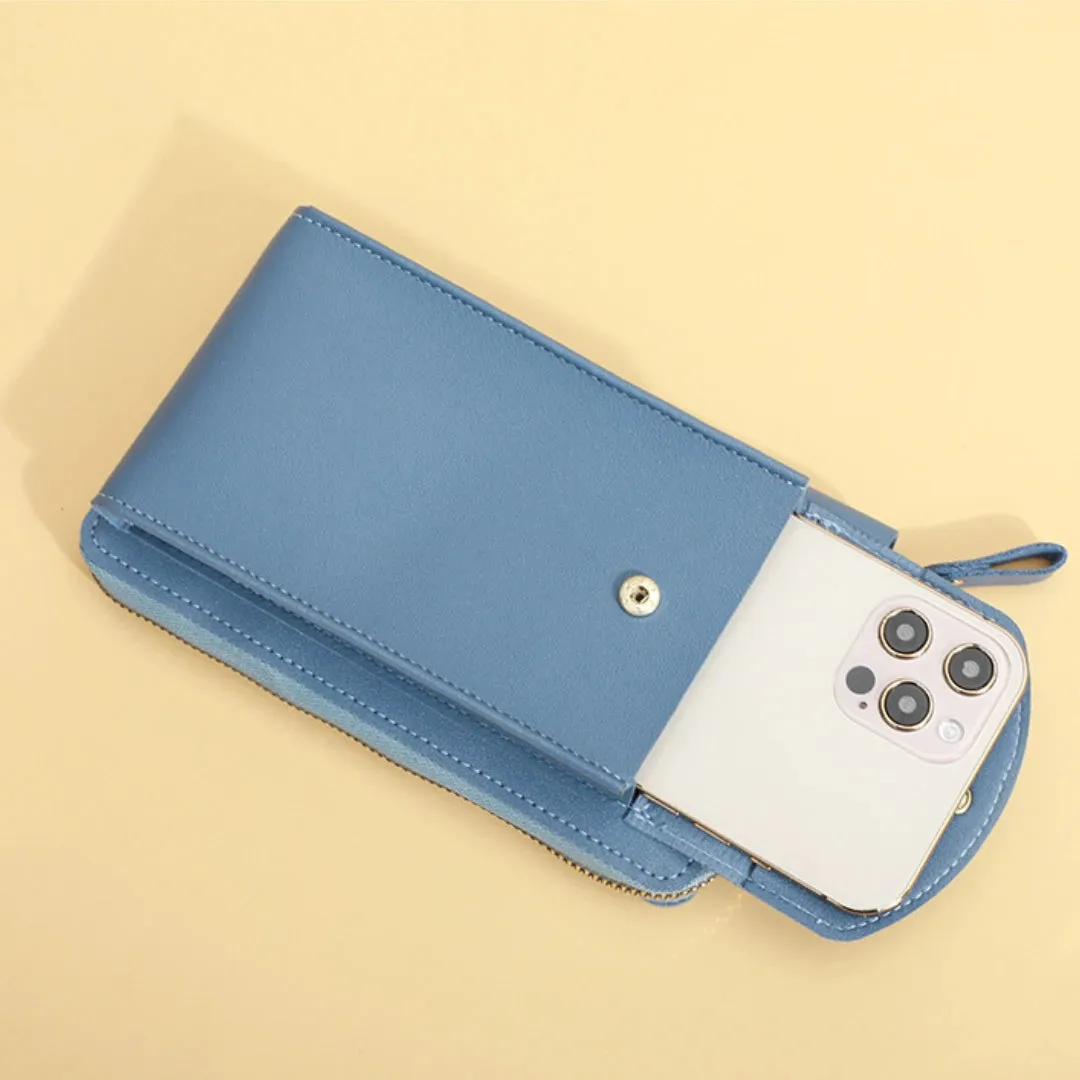Shoulder Mini Leather Phone Card Holders Wallet