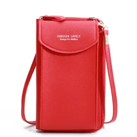 Shoulder Mini Leather Phone Card Holders Wallet