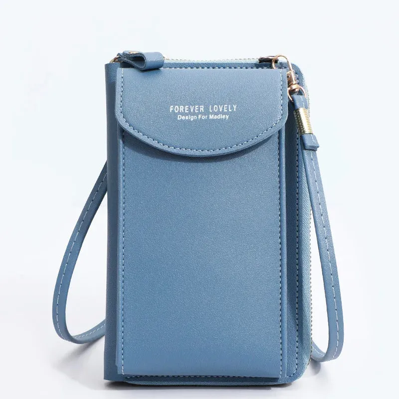 Shoulder Mini Leather Phone Card Holders Wallet