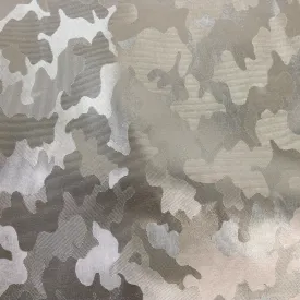 SILVER CAMOUFLAGE COW HIDE