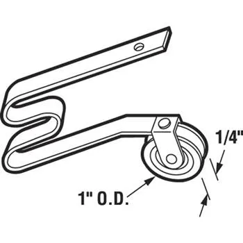 Sliding Screen Door 1" Stainless Steel Ball Bearing Roller