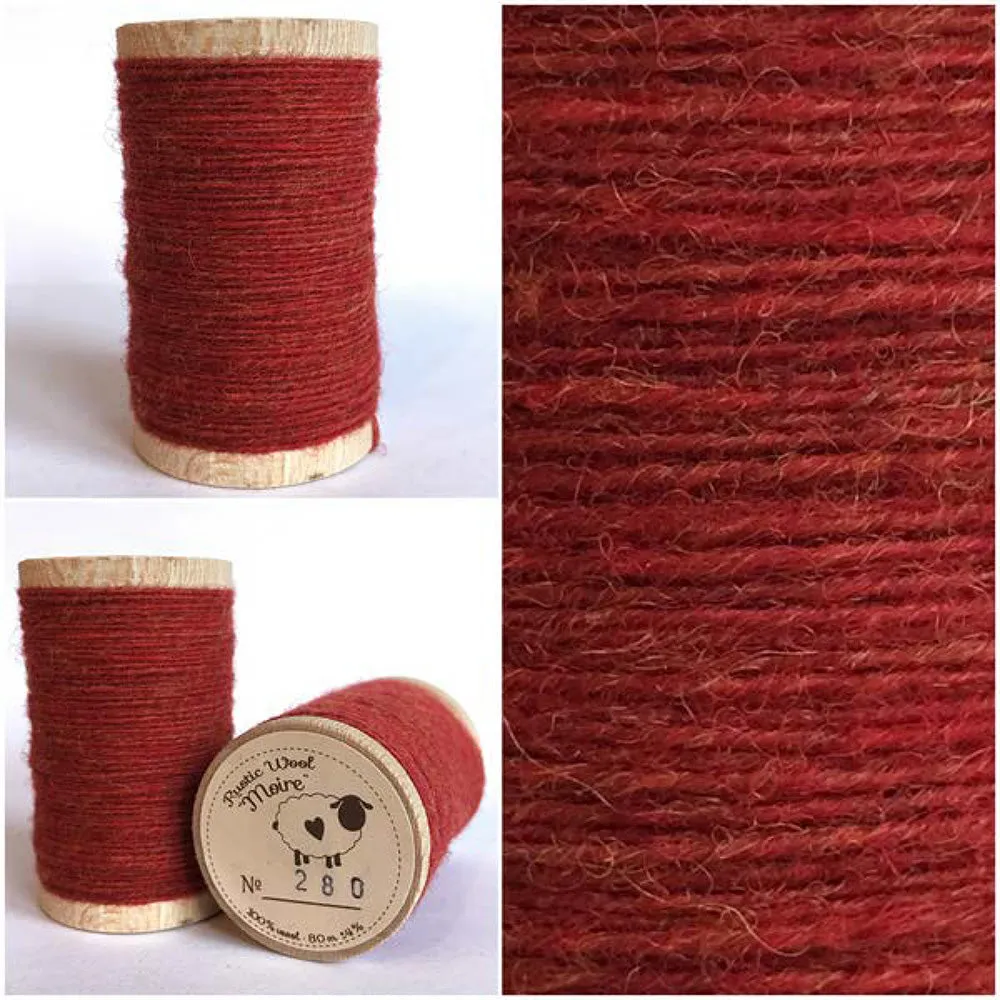 TEABERRY Hand Dyed HALF YARD Wool Fabric for Wool Applique and Rug Hooking