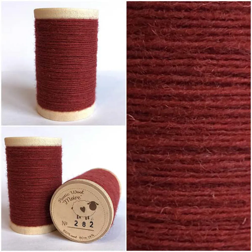 TEABERRY Hand Dyed HALF YARD Wool Fabric for Wool Applique and Rug Hooking