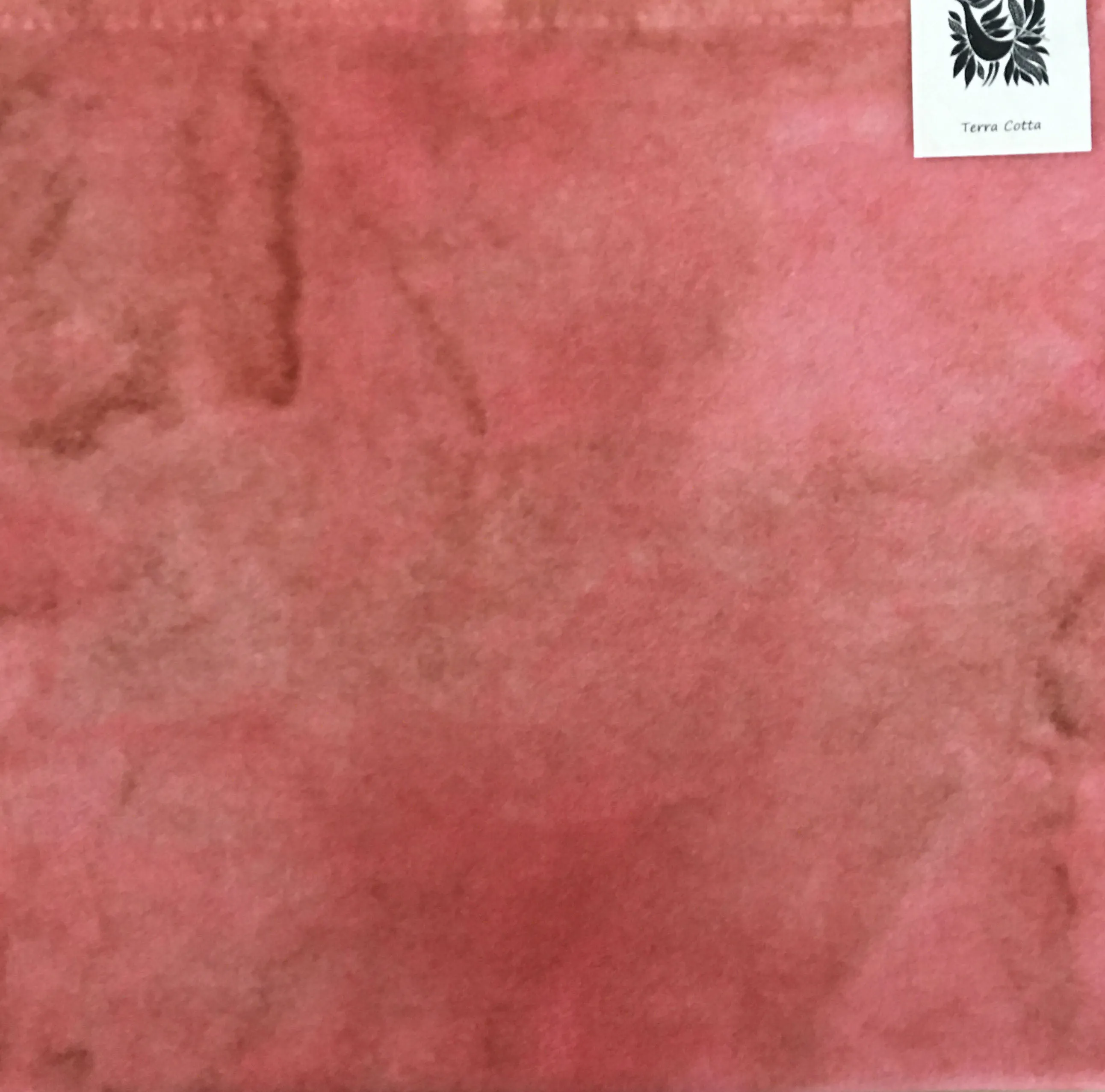 TERRA COTTA Hand Dyed Fat QUARTER Wool Fabric for Wool Applique and Rug Hooking
