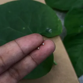 Tiny Silver Ear Studs (1.5mm)