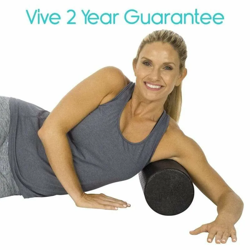 Vive Health 36" Massager Foam Roller - Black