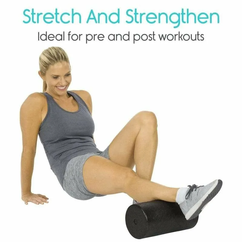 Vive Health 36" Massager Foam Roller - Black
