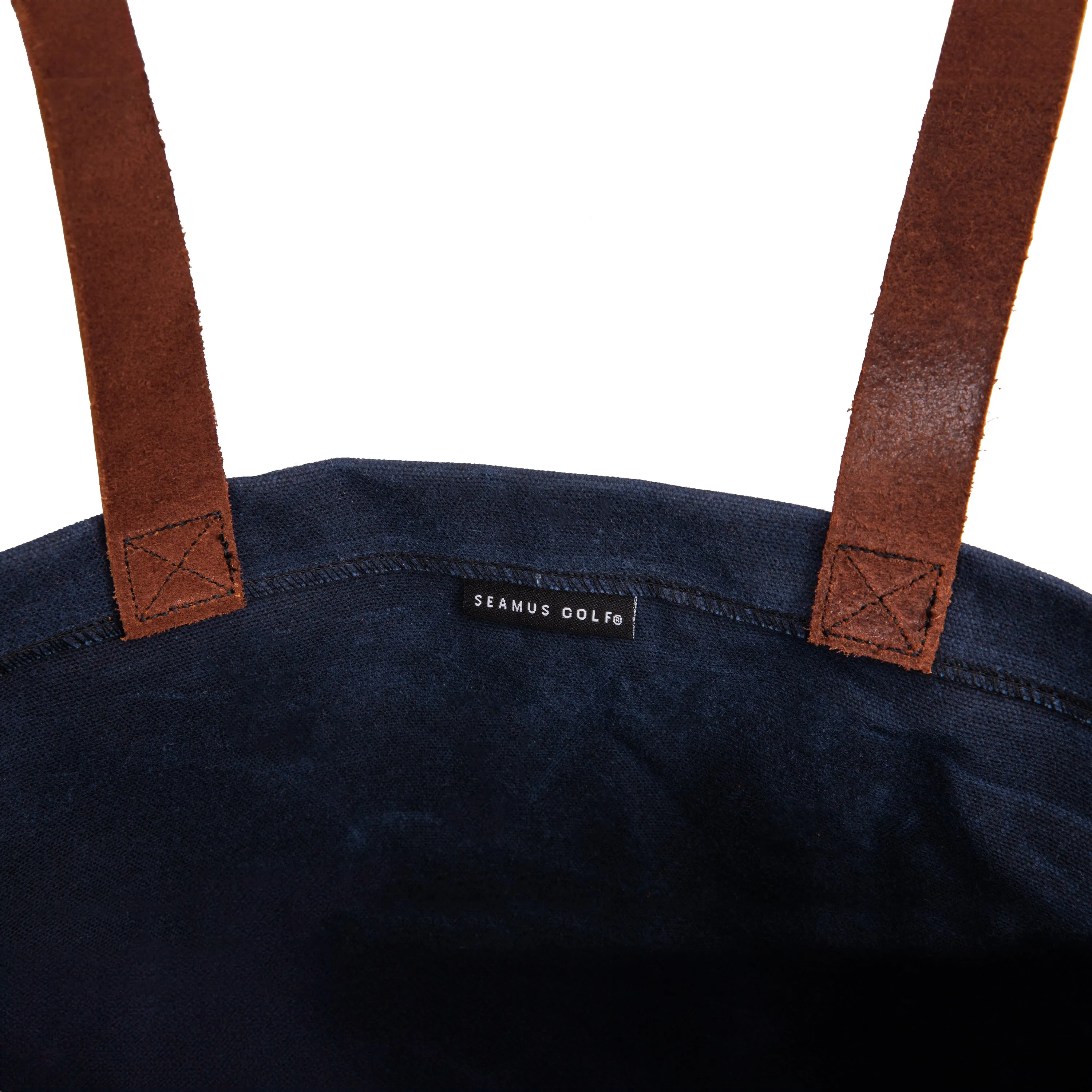 Waxed Canvas Tote Bag - Navy