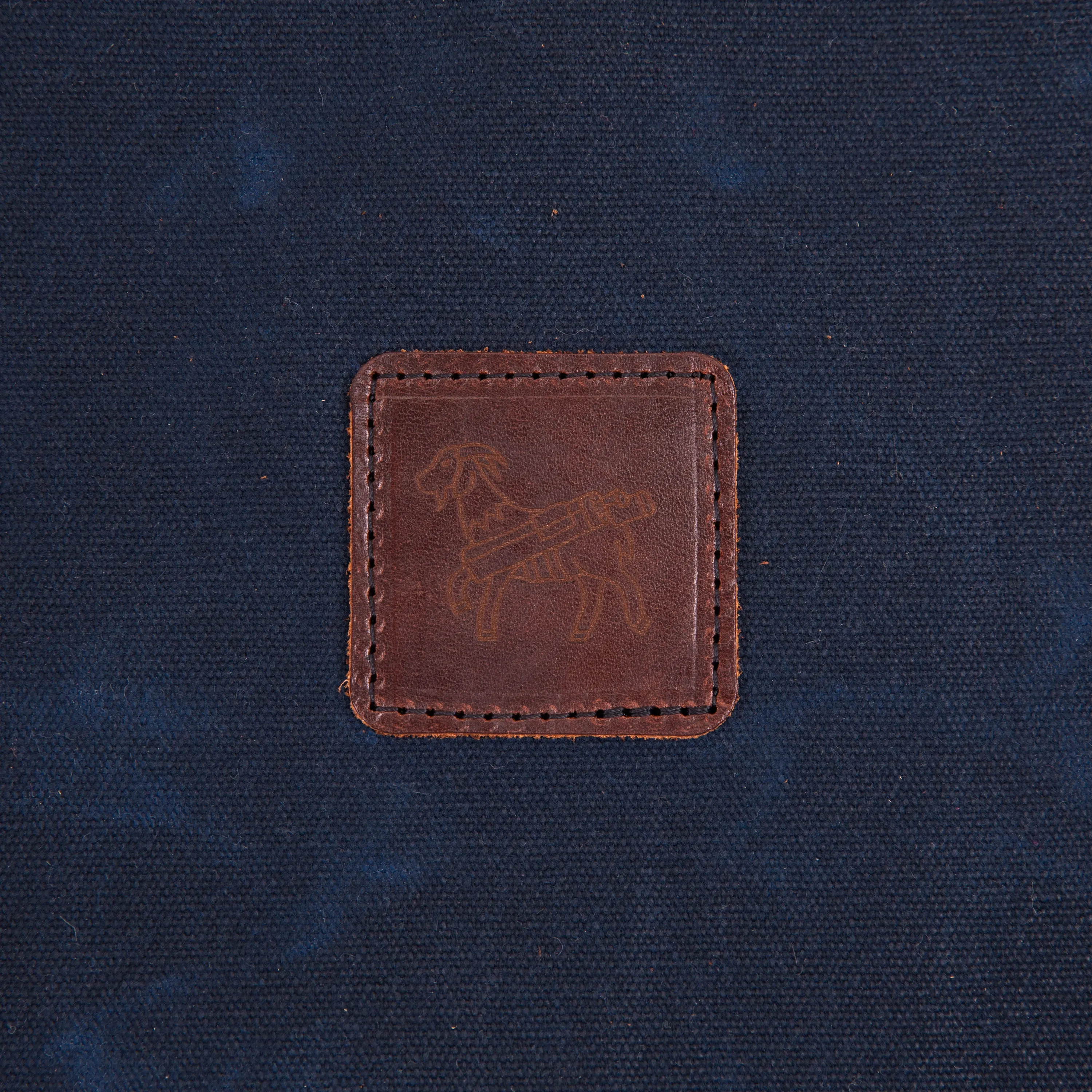 Waxed Canvas Tote Bag - Navy
